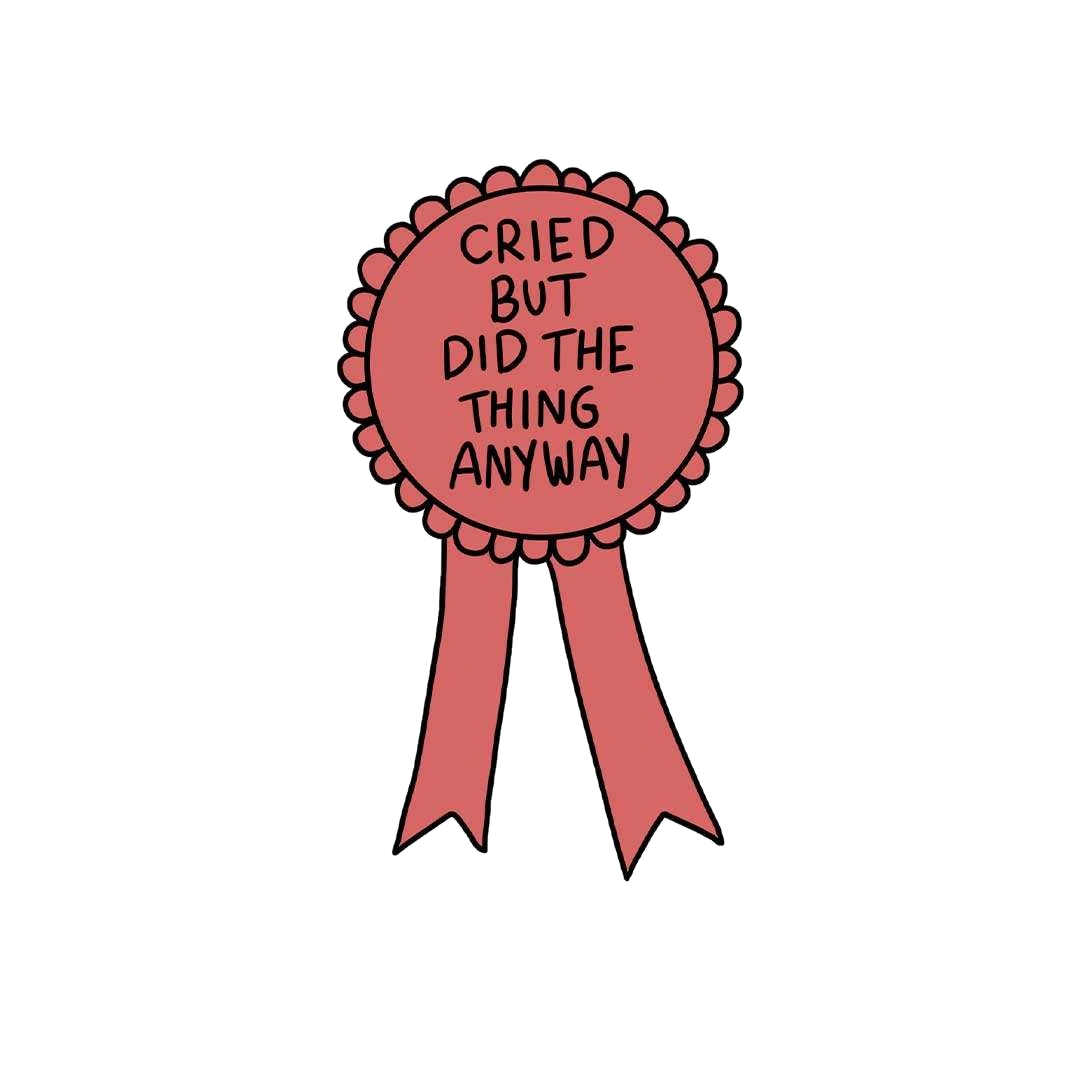 Cried But Did It Anyway Sticker